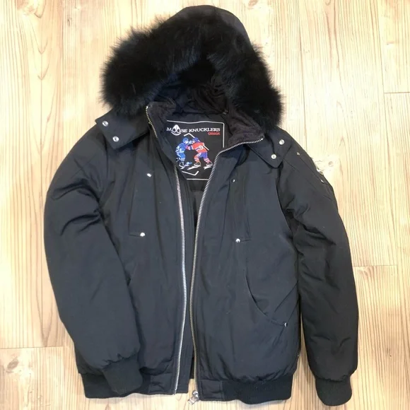 Fur Fake Moose Jacket COPY COPY COPY Moose Knuckles Bomber Jacket